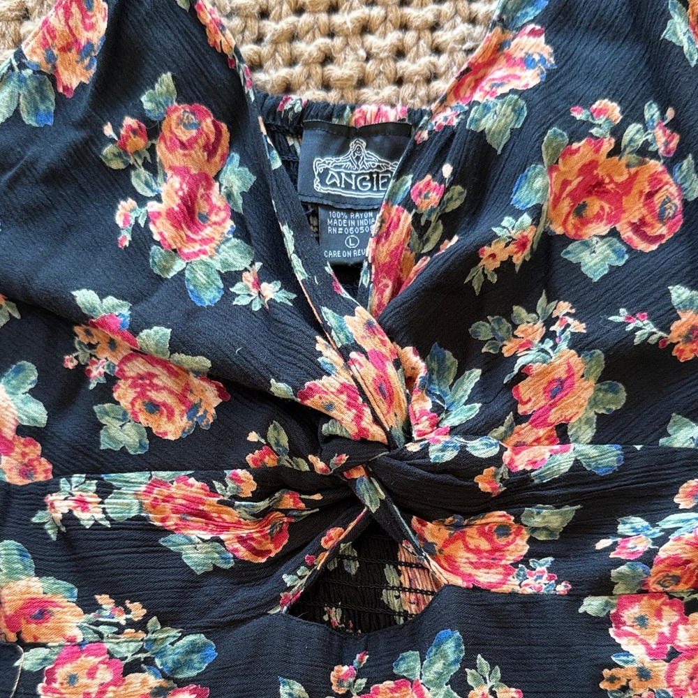 Angie Floral Mini Sundress - Picture 2 of 3